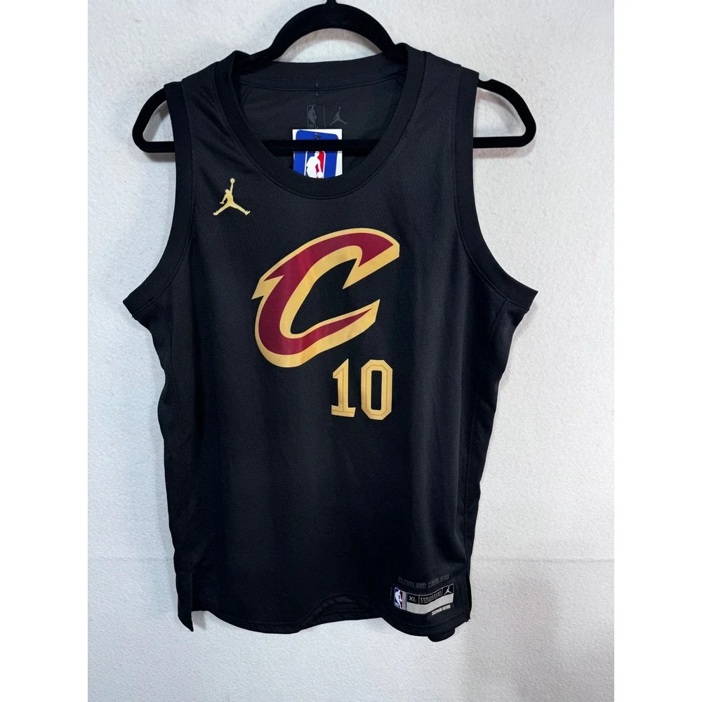 Jordan Basketball Jersey Cleveland Cavaliers Darius Garland Kids XL Black